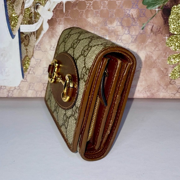 🔥 GUCCI GG Horsebit Supreme Monogram Wallet - Picture 5 of 13
